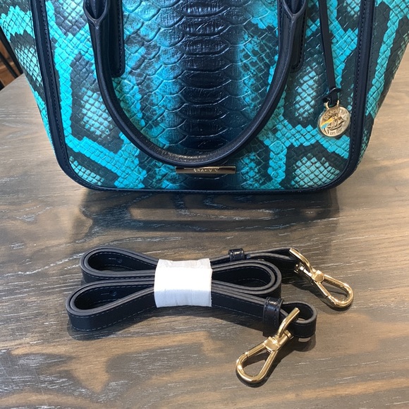 Brahmin small Ashlee blue Waterford tote NWT - Picture 8 of 8